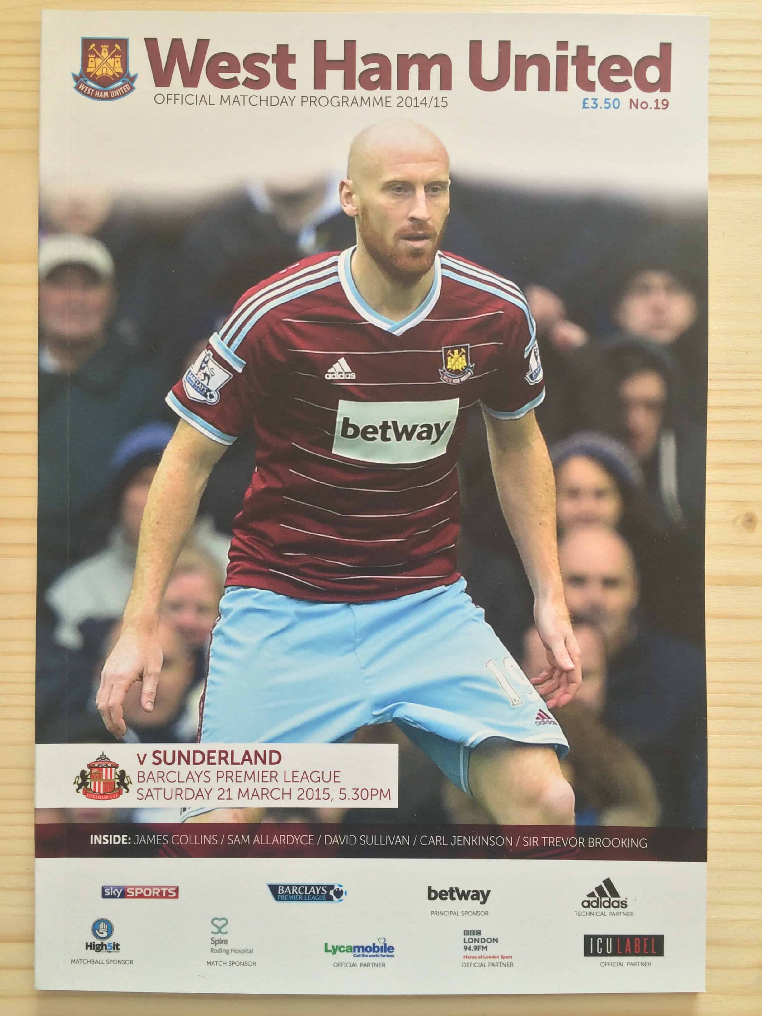 West Ham United FC v Sunderland FC